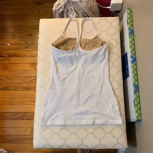 Lululemon White Power Y Tank - SZ 4